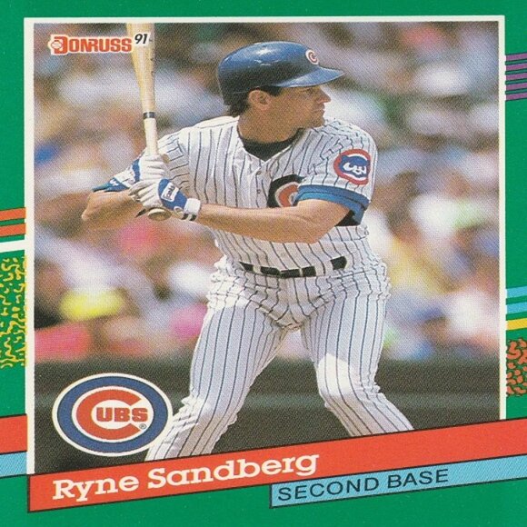 Ryne Sandberg Chicago Cubs MLB Card Collection - 8 Card Set - Picture 7 of 9